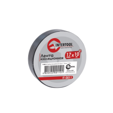 Ізоляційна стрічка Intertool 10м 17*,15мм чорна IT-0011
