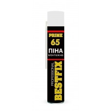 Монтажна піна всесезонна Bestfix 860мл 65л проф. під пістолет + ручна