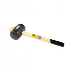 Киянка гумова MASTERTOOL 60 мм 450 г ручка из дерева чорна 02-0302