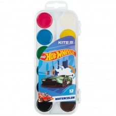 Фарби акварельні 12 кольорів, KITE Hot Wheels, L P23-061