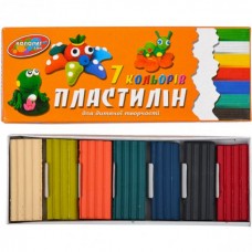 Пластилін 7 кольорів, 130 гр. Колорит