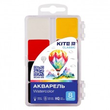 Фарби акварельні, 8 кольорів, KITE