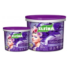 Фарба водно-дисперсійна акрилова 1.4кг Elfina Fasad lux