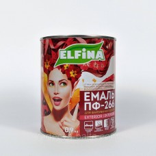Емаль ПФ-266 0.9кг Elfina жовто-корич. для підлоги