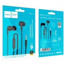 Навушники HOCO Wide universal earphones with mic M124 (Чорні)