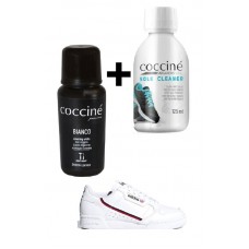 Набір для догляду за білими взуттям Coccine sneakers sole cleaner 125мл + COCCINE BIANCO 75мл