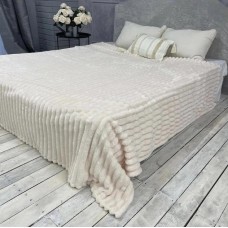 Плед шарпей 200*220 см Молочний COLORFUL HOME