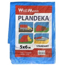Тент синій 5*6м Woffman 111156
